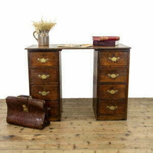 M 4091 Antique Oak Pedestal Desk 1 300x300 1