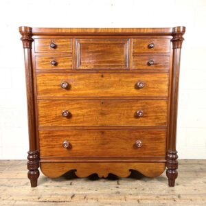 M 2984 Large Victorian Mahogany Chest of Drawers 1