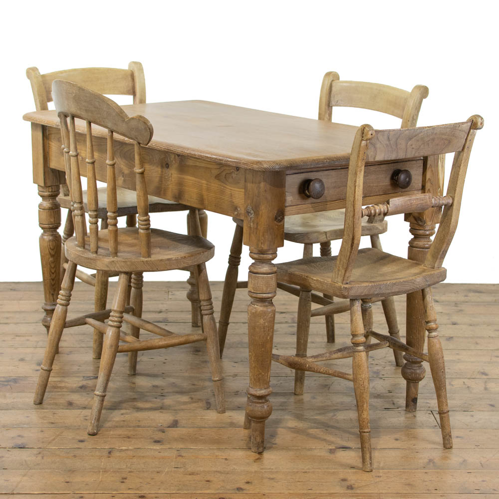 Victorian Antique Pine Kitchen Table | M-4243 | Penderyn Antiques
