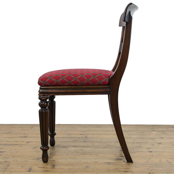 M-4675 Set of Eight Mahogany Regency Dining Chairs Penderyn Antiques (5)