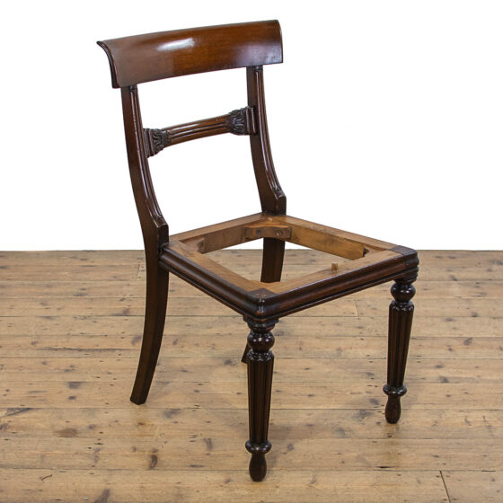 M-4675 Set of Eight Mahogany Regency Dining Chairs Penderyn Antiques (8)