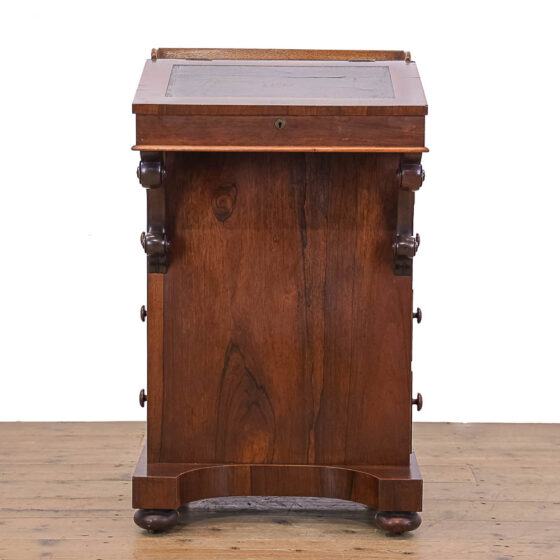 M-4859 Small Victorian Antique Rosewood Davenport Desk Penderyn Antiques (2)