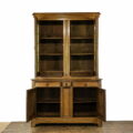 M- 4946 Large Oak Glazed Cupboard Penderyn Antiques (2)