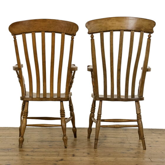 M-4997 & M-4998 Two Similar Antique Windsor Armchairs Penderyn Antiques (5)