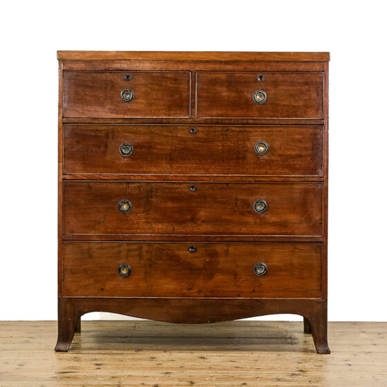 M-5003 Antique Victorian Mahogany Chest of Drawers Penderyn Antiques (2)