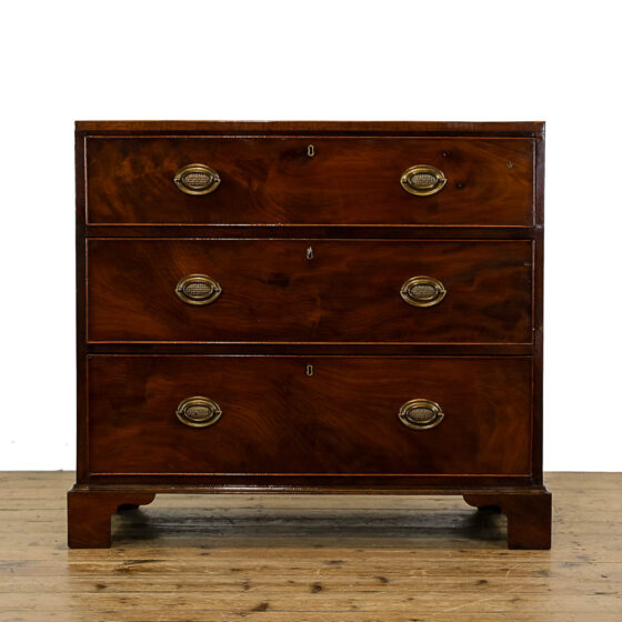 M-5008 Antique 19th Century Mahogany Chest of Drawers Penderyn Antiques (2)