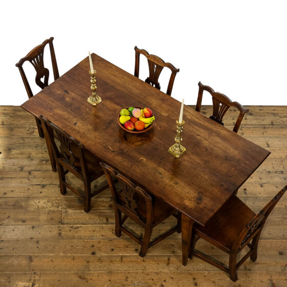 M-5019 Antique Fruitwood French Farmhouse Kitchen Table Penderyn Antiques (2)