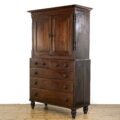 M-5043 Antique Victorian Oak Housekeeper’s Cupboard Penderyn Antiques (1)