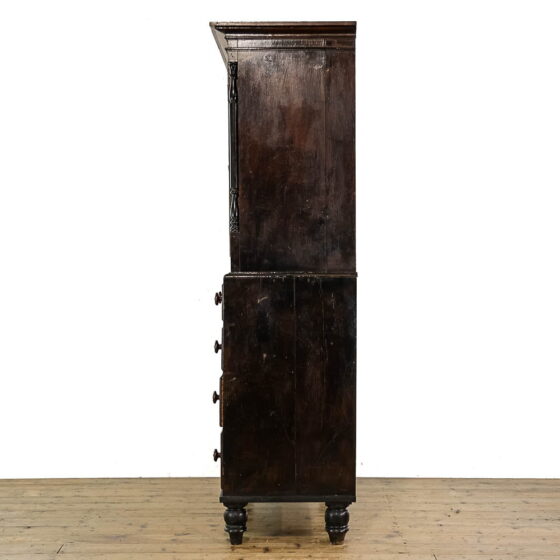 M-5043 Antique Victorian Oak Housekeeper’s Cupboard Penderyn Antiques (5)