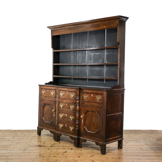 M-5064A Large Antique North Wales Anglesey Oak Dresser Penderyn Antiques (6)