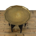 M-4129b Indian Brass Folding Tray Top Table Penderyn Antiques (5)