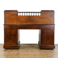 M-5033 Large Antique Oak Sloped Twin Pedestal Desk Penderyn Antiques (3)