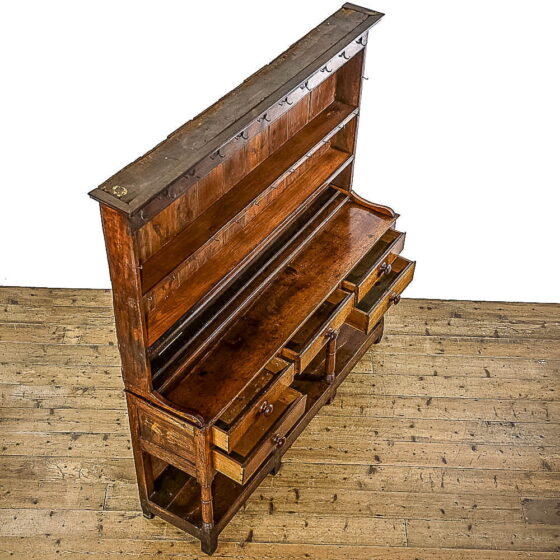 M-5074 Antique 19th Century Oak Dresser Penderyn Antiques (5)-5