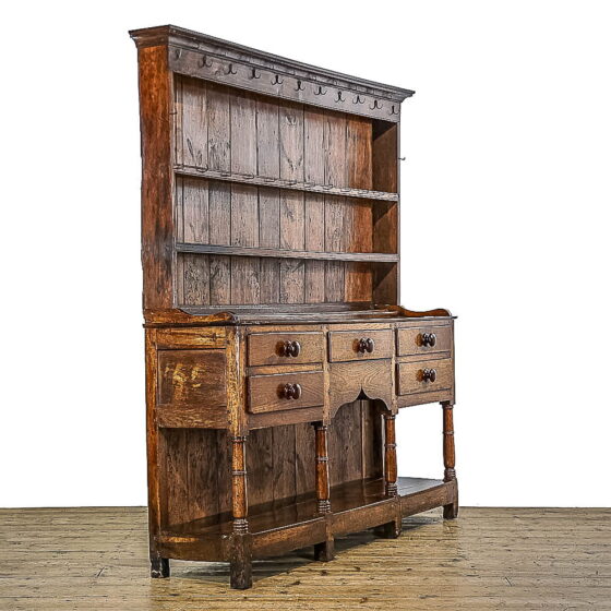 M-5074 Antique 19th Century Oak Dresser Penderyn Antiques (6)-7