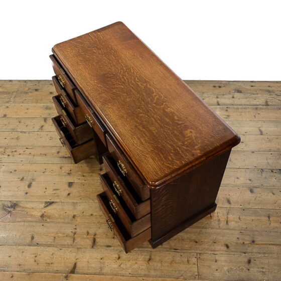 M-5138 Early 20th Century Oak Pedestal Desk Penderyn Antiques (7)