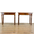 M-5229 Pair of Late 19th Century Walnut Side Tables Penderyn Antiques (2)