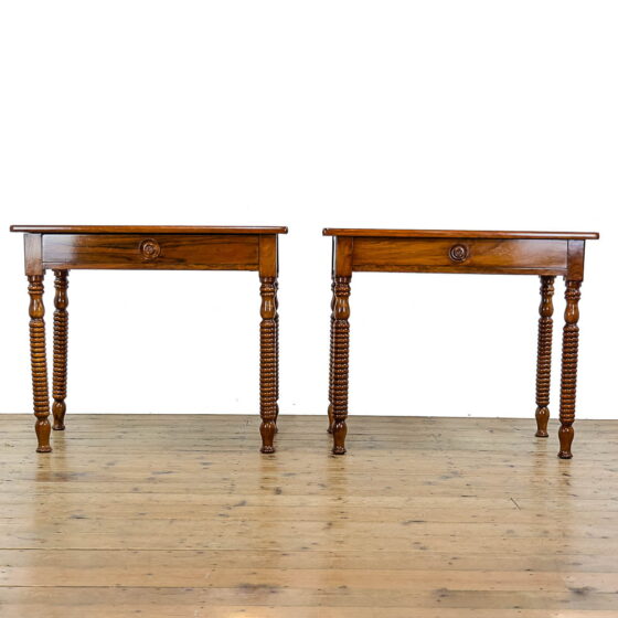 M-5229 Pair of Late 19th Century Walnut Side Tables Penderyn Antiques (2)