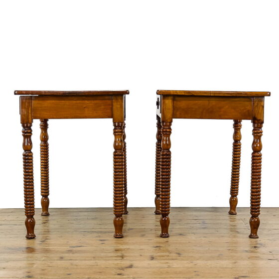 M-5229 Pair of Late 19th Century Walnut Side Tables Penderyn Antiques (5)