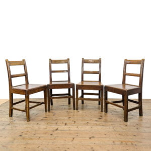 M-5248 Set of four Antique Oak Country Chairs Penderyn Antiques (1)