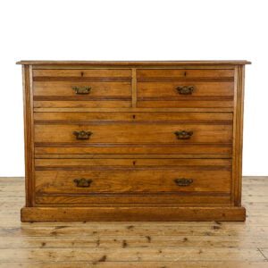 M-5250 Antique Victorian Oak Chest of Drawers Penderyn Antiques (2)