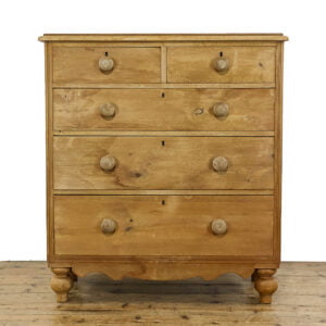 M-5284 Antique Victorian Pine Chest of Drawers Penderyn Antiques (1)