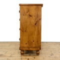 M-5376 Antique Victorian Stained Pine Chest of Drawers Penderyn Antiqes (4)