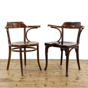 M-5384 Two Early 20th Century Bentwood Armchairs Penderyn Antiques (1)