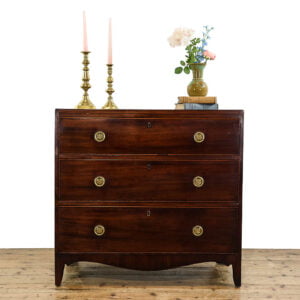 M-5387 Antique 19th Century Mahogany Chest of Drawers Penderyn Antiques (1)