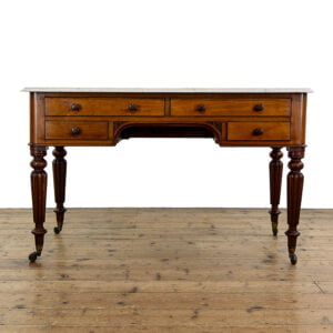 M-5338 Antique Victorian Mahogany Washstand with Marble Top Penderyn Antiques (2)