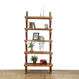 M-5398 Reclaimed Pine Ladder Shelves Penderyn Antiques (1)