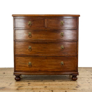 M-5402 Antique Mahogany Bow Front Chest of Drawers Penderyn Antiques (2)