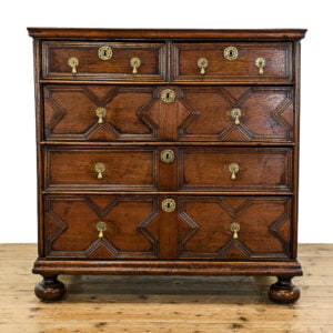 M-5410 Antique Early 17th Century Oak Chest of Drawers Penderyn Antiques (1)