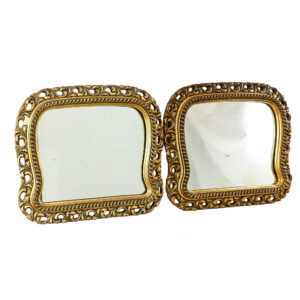M-5432 Pair of Antique Gilt Framed Mirrors Penderyn Antiques (3)