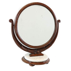 M-2089 Antique Victorian Dressing Table Mirror with Marble Base Penderyn Antiques (1)
