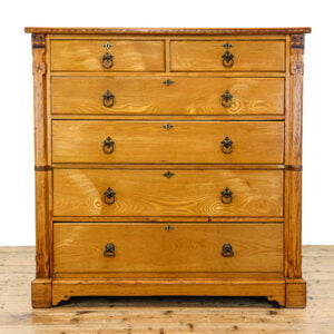 M-5423 Large Antique Arts and Crafts Chest of Drawers Penderyn Antiques (2)